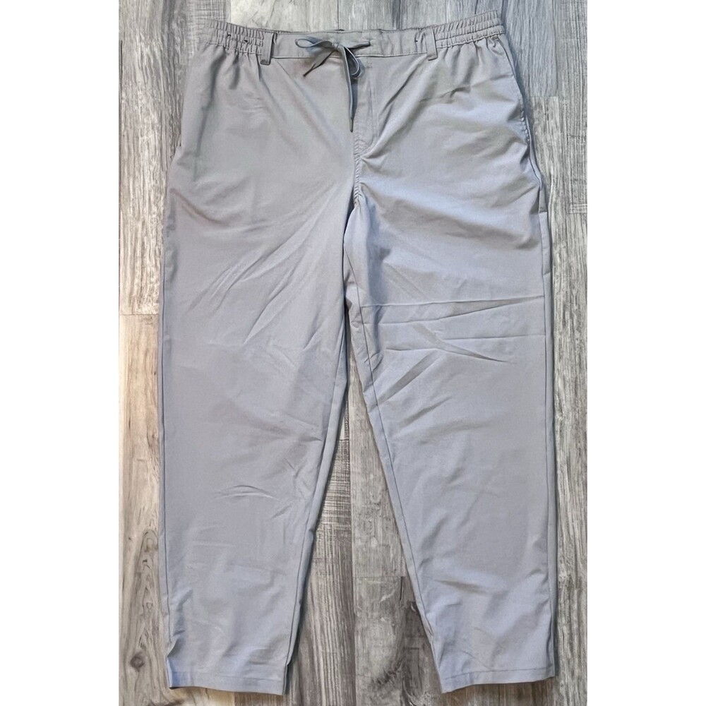 Birdie Bound Mens XXL Golf Pants Performance Lightweight Travel Chino Pants Gray